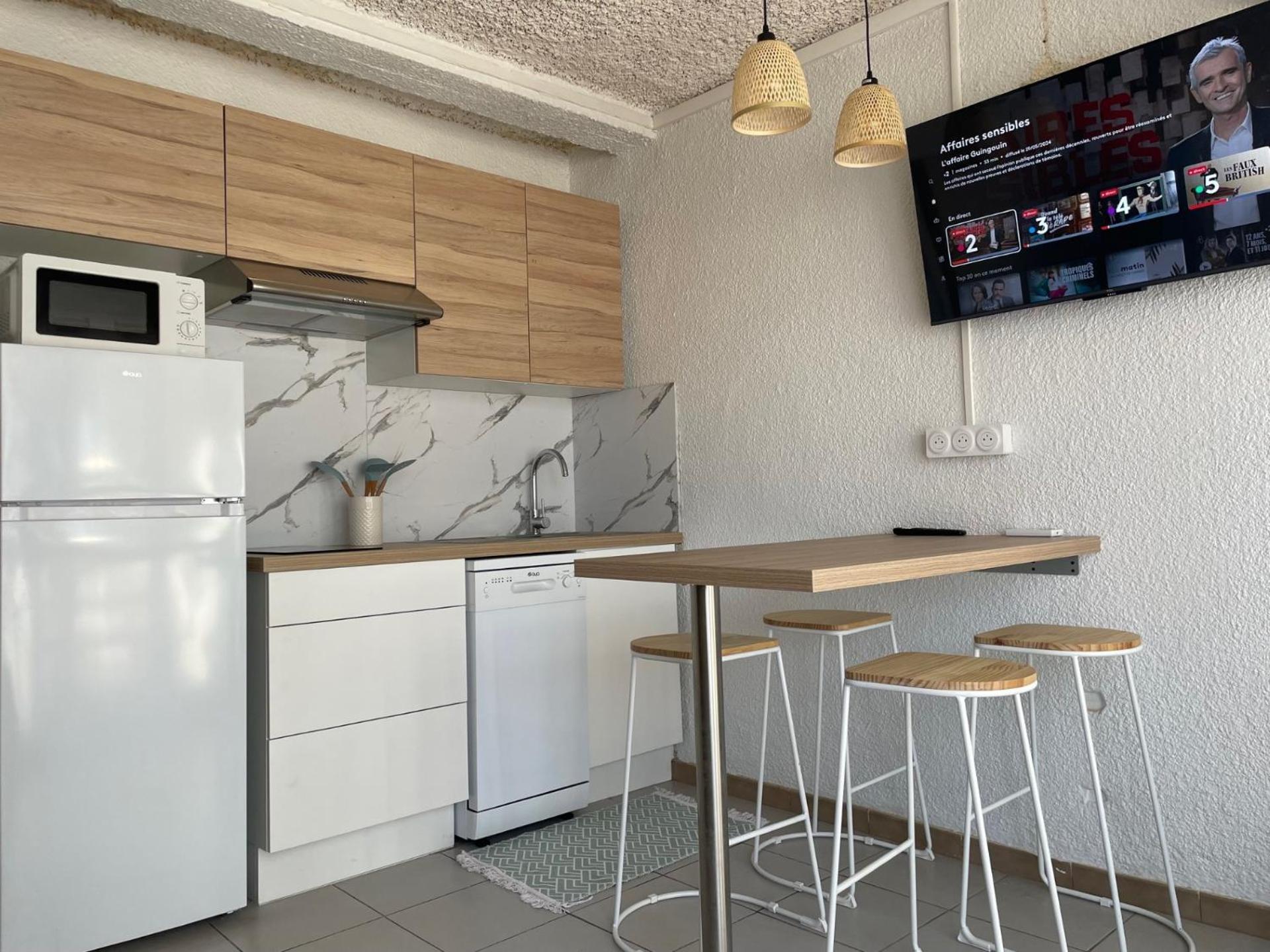 Studio Cosy A 300M De La Mer, Face Aux Festivals, Derriere La Night Life Le Barcarès Buitenkant foto